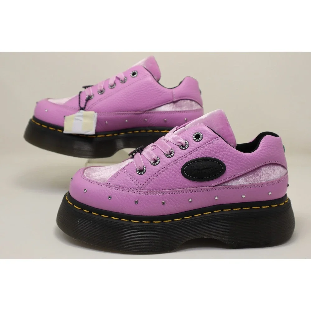 Dr. Martens x Bratz Buzz 5I Womens 6 Purple Velvet Leather Platform NWOB